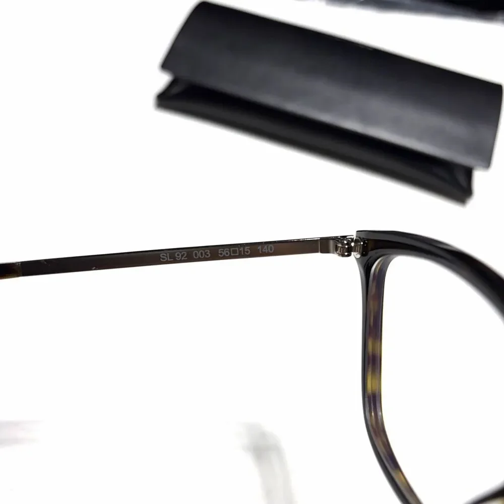 Saint Laurent Eyeglasses Frames Only SL92 003 Tortoise Cat Eye FullRim 56-15-140